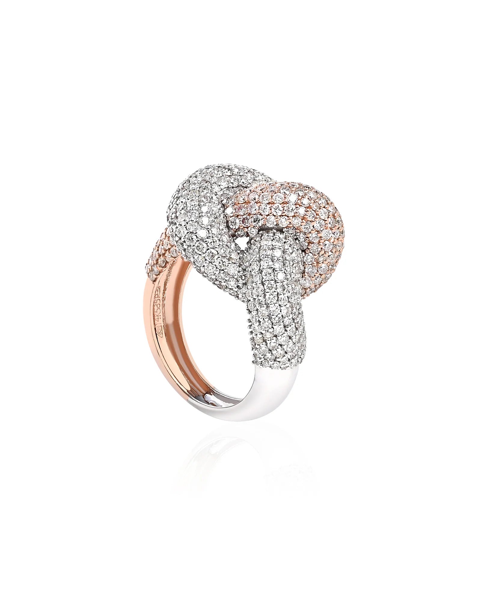 La DiaMantés  | Diamond Embrace Knot Ring